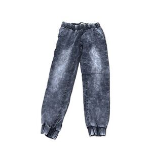Indigo Rein Forever Black Stonewash Denim Joggers Size Small